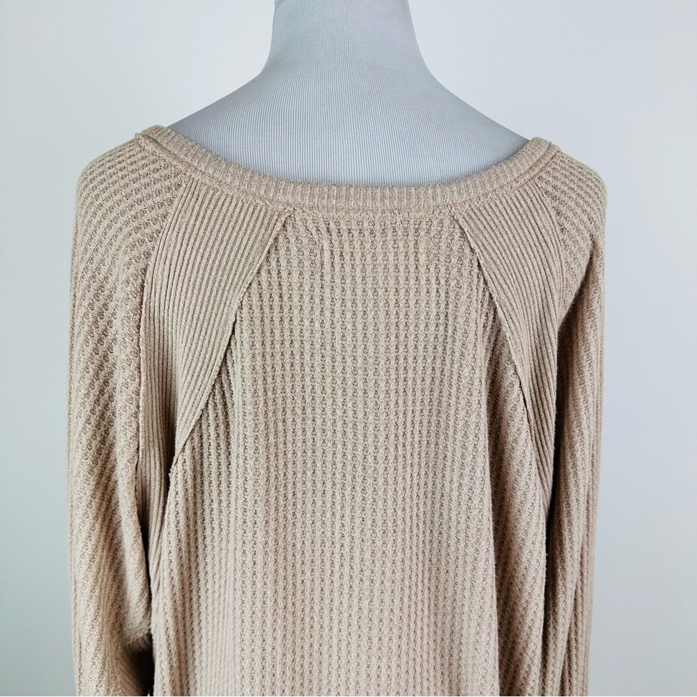 Free People We The Free Santa Clara Thermal Long Sleeve Tee Medium - Picture 12 of 14